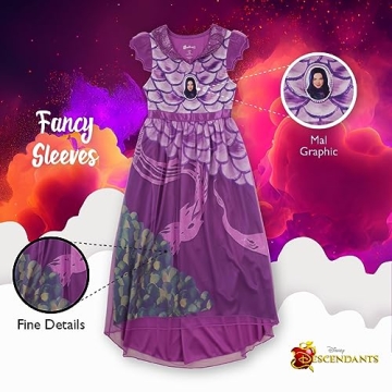 Disney Girls Descendants Fantasy Gown Nightgown for Kids