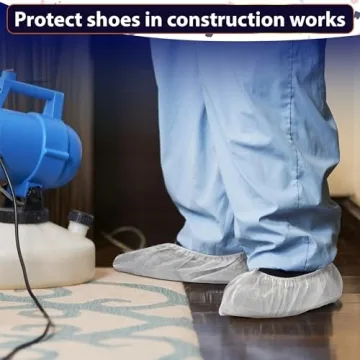 100 Disposable Shoe Covers for Indoor Protection