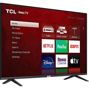 TCL 43-inch 4K UHD Smart LED TV - 43S435, 2021 Model