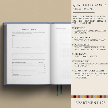 90 Day Planner for Productivity Mindfulness Undated