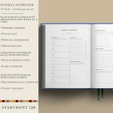 90 Day Planner for Productivity Mindfulness Undated