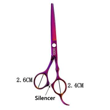 ROCOCO Professional 6.0 inch Salon Hair Cutting Scissors and Hair Thinning Shears with Razor for Bar...