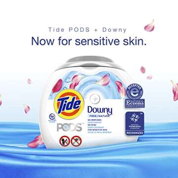Tide Pods + Downy Free, Laundry Detergent Soap Pods, 61 Count