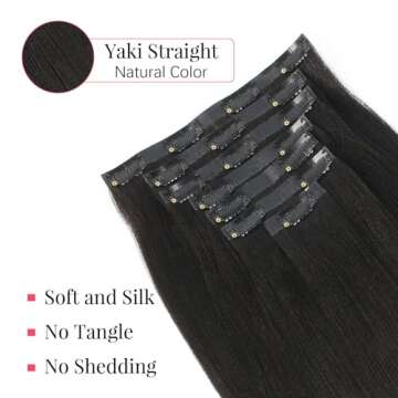 Sassina Seamless Clip-In Hair Extensions for Women