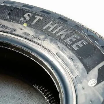 Set of 2 (TWO) Roundrule ST Hikee Semi Steel Premium Trailer Radial Tires-ST205/75R14 205/75/14 205/75-14 105/101L Load Range D LRD 8-Ply BSW Black Side Wall