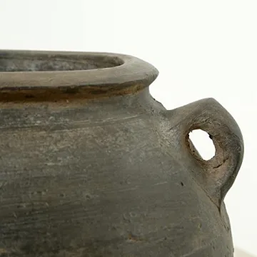 Vintage Gray Water Jar for Home and Garden Decor