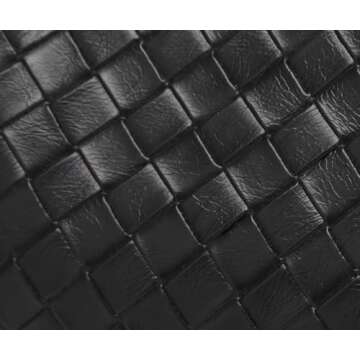 CYHTWSDJ Shoulder Bags for Women, Cute Hobo Tote Handbag Mini Clutch Purse with Zipper Closure (BZ black)