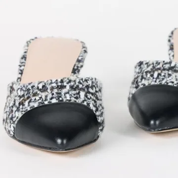 Paulina Pointed Toe Two-Tone Mule for Women