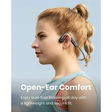 SHOKZ OpenMove - Open-Ear Bluetooth Sport Headphones, Bone Conduction Wireless Earphones, Sweatproof...