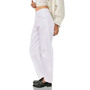 Shop PLNOTME Vintage Wide Leg Baggy Boyfriend Jeans