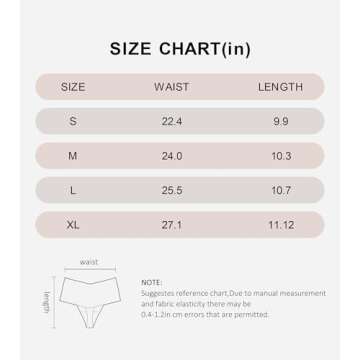 DEANGELMON Womens Thongs High Waisted Seamless Underwear for Women Breathable No Show Panties 4 Pack Medium(6P2)