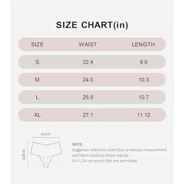DEANGELMON Womens Thongs High Waisted Seamless Underwear for Women Breathable No Show Panties 4 Pack Medium(6P2)
