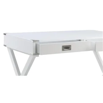 Stylish 2-Drawer Writing Desk with X-Shaped Base