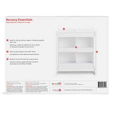 Munchkin® Nursery Essentials™ Diaper Organizer for Baby Storage