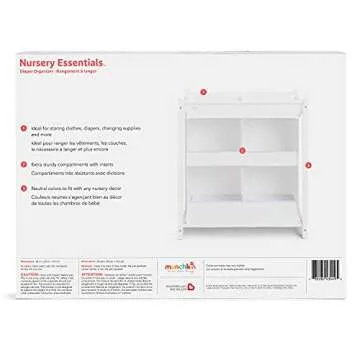 Munchkin® Nursery Essentials™ Diaper Organizer for Baby Storage