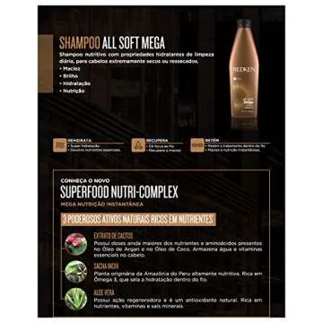 Luxurious Redken All Soft Mega Shampoo for Dry Hair