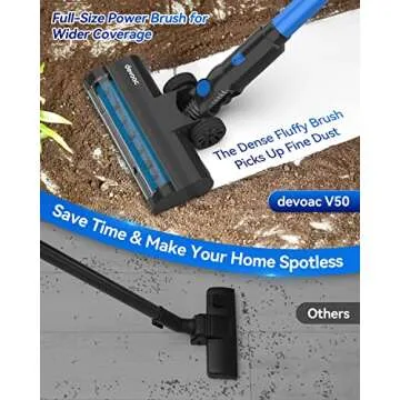 DEVOAC Cordless Vacuum Cleaner - Lightweight & Powerful 6-in-1 Cleaning Solution