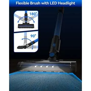 Lightweight DEVOAC Cordless Vacuum Cleaner for All Surfaces