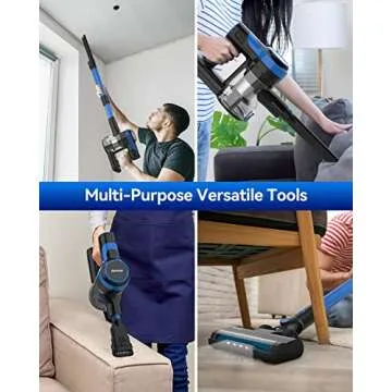 Lightweight DEVOAC Cordless Vacuum Cleaner for All Surfaces