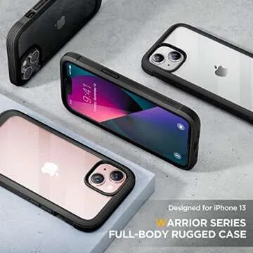 Miracase iPhone 13 Clear Case with Screen Protector