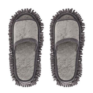 Xunlong Unisex Floor Cleaning Mop Slippers for Easy Cleaning