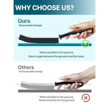 6Pcs Hard Bristle Crevice Cleaning Brush for Home Use