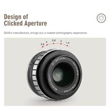 TTArtisan 23mm F1.4 APS-C Lenses for Fuji X-Mount X-A1 X-A10 X-A3 X-A7 X-M1 X-M5 X-H1 X-H2S X-T1 X-T10 X-T2 X-T3 X-T4 X-T100 X-T30 II X-T50 X-PR01 X-PR03 X-E4 X-S20
