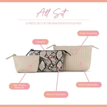 JuJuBe All Set Pouches - Stylish Toiletry Bags for Women