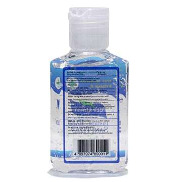 BushKlawz Eco Finest 2oz Hand Sanitizer Bulk Pack No Rinse 75% Alcohol Instant Clean Travel Size (Bulk 24) Individual Retail Pack