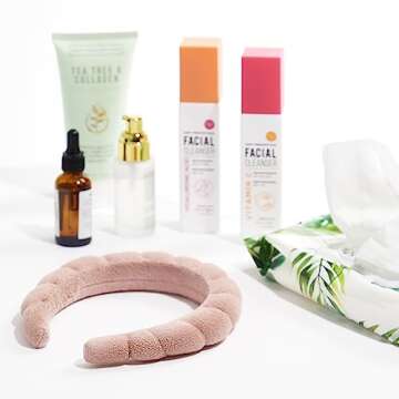 Nicole Miller Spa Headbands | Terry Cloth Headband for Women and Girls - Comfortable and Absorbent H...