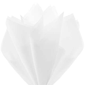 Hallmark White Tissue Paper, 100 Sheets for Christmas Gift Wrap, Holiday Crafts and More