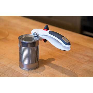 Zyliss Lock N' Lift Can Opener with Lid Lifter Magnet - Manual Can Opener with Locking Mechanism - M...