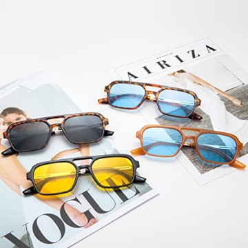 COASION Vintage 70s Aviator Sunglasses with UV400 Protection