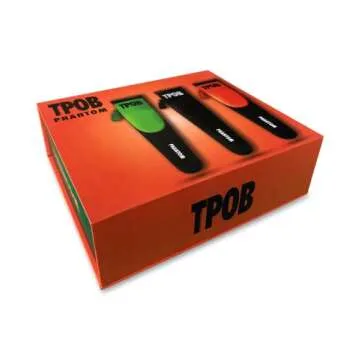 TPOB Phantom Professional Hair Clipper - 10000 RPM Superpowered Whisper Quiet Barber Clipper, Black Diamond Carbon DLC Fade Blade for The Closest Haircut and Beard Trims (Clipper)