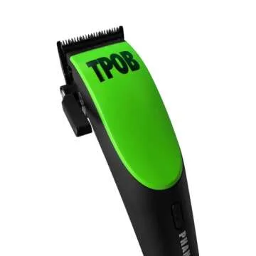 TPOB Phantom Professional Hair Clipper - 10000 RPM Superpowered Whisper Quiet Barber Clipper, Black Diamond Carbon DLC Fade Blade for The Closest Haircut and Beard Trims (Clipper)
