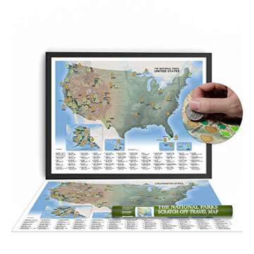 The National Parks Scratch Off Travel Map