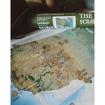 The National Parks Scratch Off Travel Map