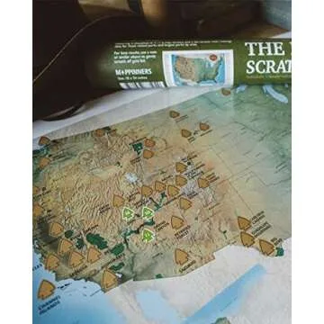The National Parks Scratch Off Travel Map