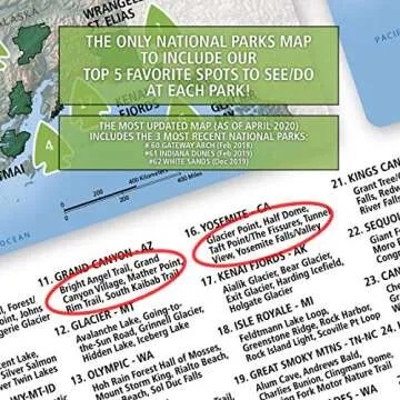 The National Parks Scratch Off Travel Map
