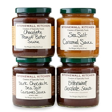 Stonewall Kitchen 4 Piece Dessert Sauce Collection - Perfect Gift Set for Dessert Lovers