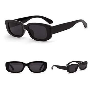 ADE WU Rectangle Sunglasses for All Occasions Stylish Retro