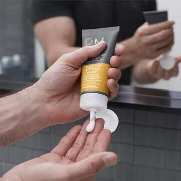 MITCH by Paul Mitchell Construction Paste for Men, Medium Hold, Low Shine, For All Hair Types + Short to Medium Hair, 2.5 fl. oz.