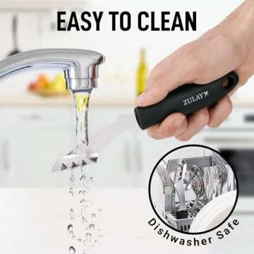 Zulay Kitchen Jalapeno Corer Tool - 430 Stainless Steel Pepper Corer Seed Remover Tool - 2-In-1 Serrated Edge and Seed Remover - Easy Coring and Cleaning for Efficient Cooking and Grilling