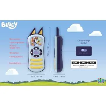 eKids Bluey Remote Control Toy for Toddlers - Fun and Educational