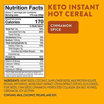 Keto Instant Hot Cereal – Gluten & Grain Free Breakfast