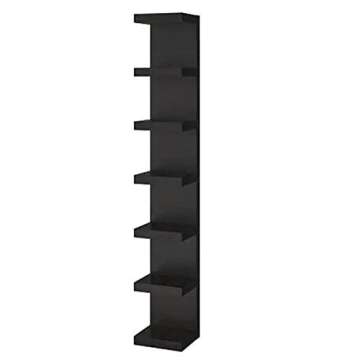 LACK IKEA Shelving Unit: Black/Brown [75" x 12" x 4"]