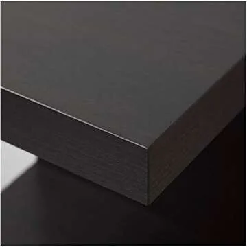 LACK IKEA Shelving Unit: Black/Brown [75" x 12" x 4"]