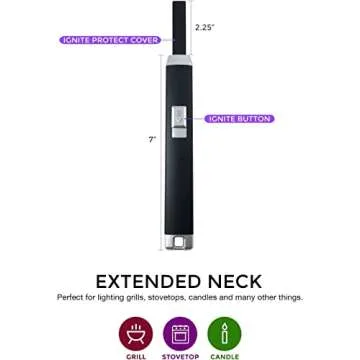 Saberlight Extended Arc Lighter - Rechargeable & Flameless