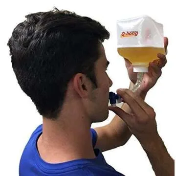 Q-bong Pressurized Beer Bong for Fun Gatherings