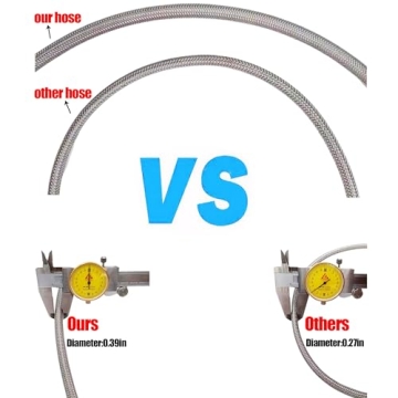 36-Inch Stainless Steel Paintball Air Filling Hose